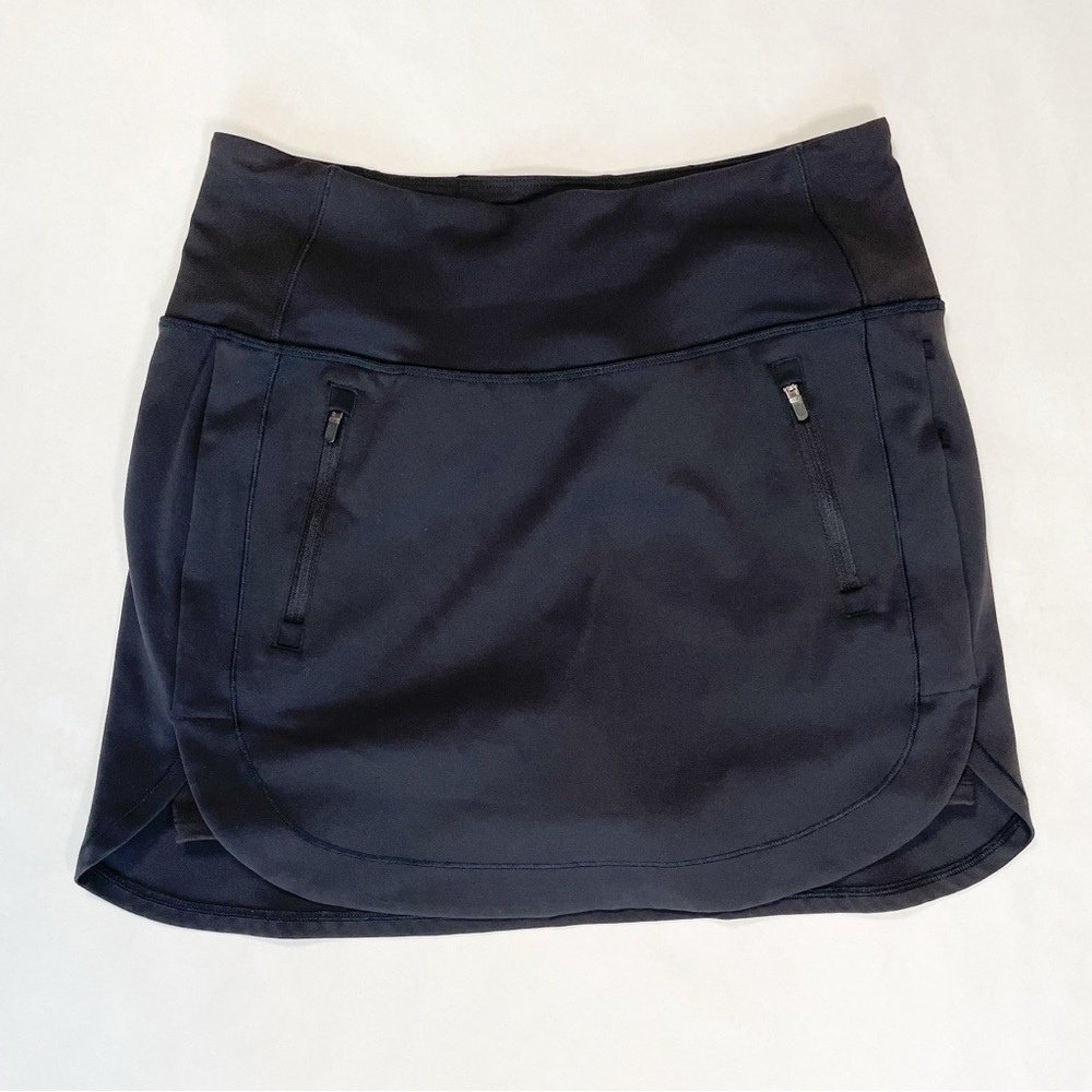 Athleta Black Fairway Golf Athletic Skirt Skort 16”